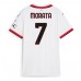 Maillot de foot AC Milan Alvaro Morata #7 Extérieur vêtements Femmes 2024-25 Manches Courtes